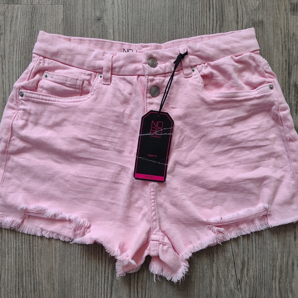Pink Denim Women Shorts - Picture 4 of 9